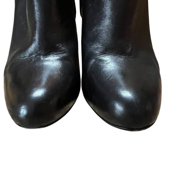 Gucci Babouska Leather Ankle Booties Back Silver Studded EU 35.5 US 5.5 - Picture 12 of 13